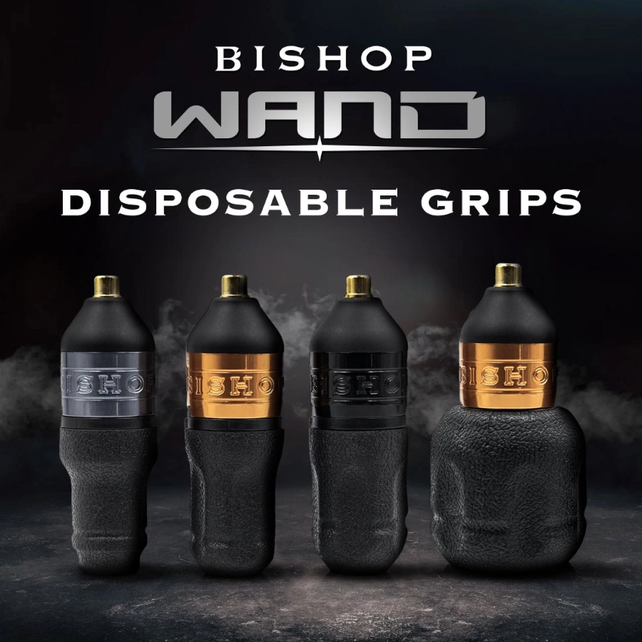 Manchon Tattoo - Bishop Wand Disposable Grips - Manchon stérile jetable pour machine à tatouer bishop wand pen*