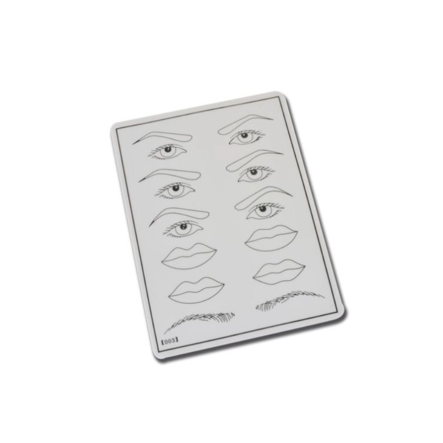 Entraînement Sourcils Et Bouches - Peau synthétique pour maquillage permanent 19 x 14 cm