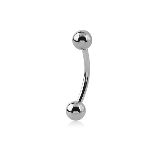 Banane en acier chirurgical 316L avec bille pour piercing