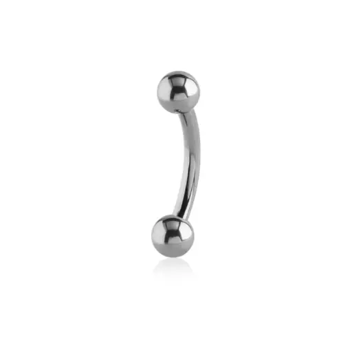 Banane Arcade G23 Stérile - Piercing pour arcade en titane sans strass