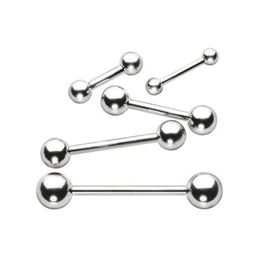 Barbell - Barbell en acier chirurgical 316L avec bille piercing