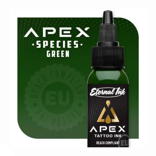 [b_eternal_apex_species_green-800219] Encre Tattoo Vert - Eternal Ink Apex Species Green - Mélange pour le tatouage encre reach 30 ml