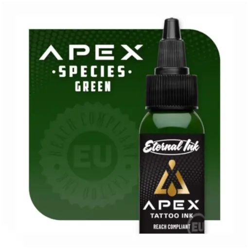 [b_eternal_apex_species_green-800219] Encre Tattoo Vert - Eternal Ink Apex Species Green - Melange pour le tatouage encre REACH 30 ml