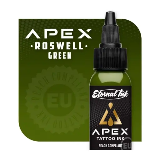 [b_encre_eternal_apex_roswell_green-800218] Encre Tattoo Verte - Eternal Ink Apex Roswell Green - Mélange pour le tatouage encre reach 30 ml*