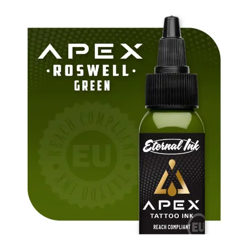 [b_encre_eternal_apex_roswell_green-800218] Encre Tattoo Verte - Eternal Ink Apex Roswell Green - Mélange pour le tatouage encre reach 30 ml*