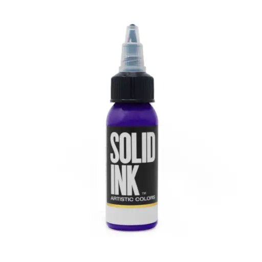[b_NON_REACH_encre_solid_ink_purple-700132] Encre Entrainement Tattoo Violette - Solid Ink Purple - Encre artistique pour l'entrainement au tatouage NON REACH 30 ml*