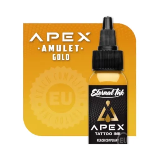 [b_eternal_apex_amulet_gold-800215] Encre Tattoo Jaune - Eternal Ink Apex Amulet Gold - Mélange pour le tatouage encre reach 30 ml*