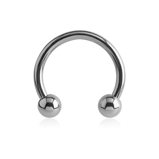 Fer à cheval en acier chirurgical 316L avec bille barbell circular pour piercing