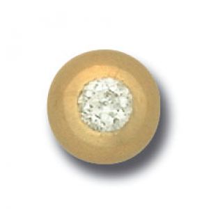 BILLES EN OR 1,4 MM SERTI CLOS FACETTE OXYDE DE ZIRCONIUM