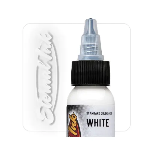 Encre Entrainement Tattoo Blanche - Eternal Ink White - Encre artistique pour entrainement au tatouage NON REACH*