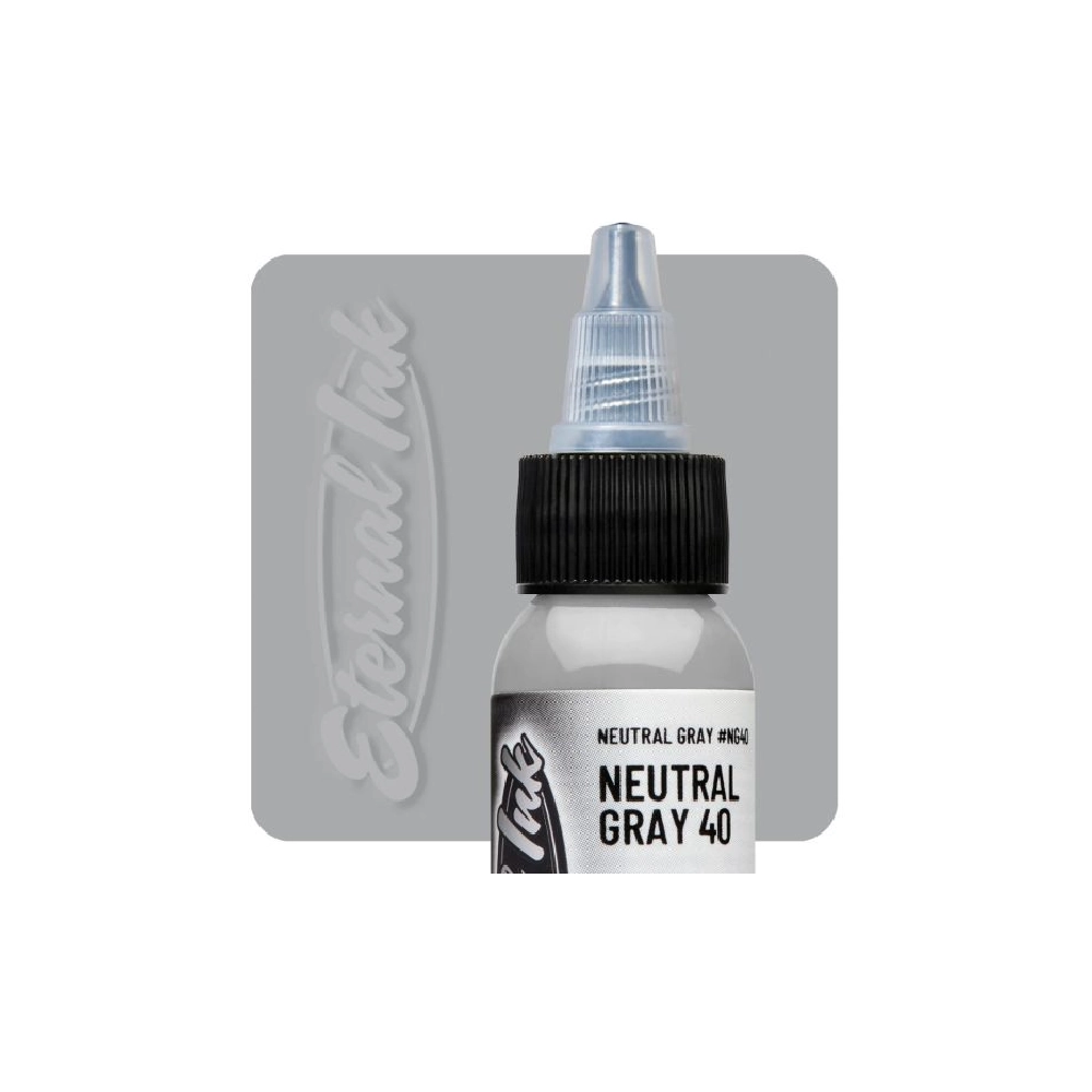 Encre Eternal Ink Neutral Gray 40% - Encre artistique pour entrainement tatouage NON REACH