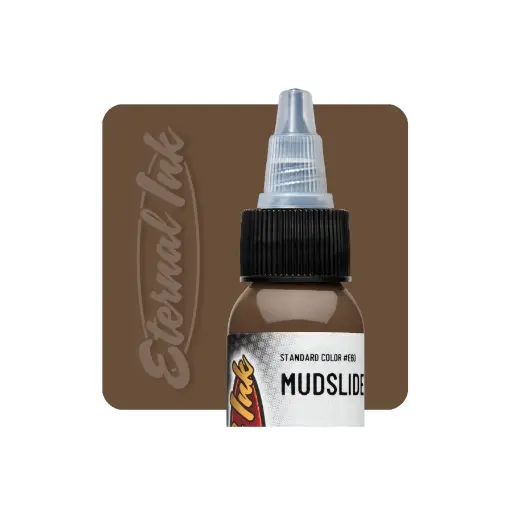 [b_encre_eternal_mudslide] Encre Entrainement Tattoo Marron - Eternal Ink Mudslide - Encre artistique pour entraînement tatouage NON REACH* 