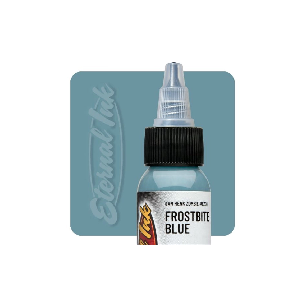 [eternal_zombie_colours_frostbite_blue] Eternal Ink Zombie Colours Frostbite Blue - Encre artistique pour entrainement tatouage NON REACH
