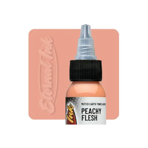 [b_NON_REACH_encre_eternal_peachy_flesh-eternal-peachy-flesh] Encre Entrainement Tattoo Rose - Eternal Ink Muted Earth Tones Ink Peachy Flesh - Encre artistique pour l'entrainement au tatouage NON REACH 30 ml* 