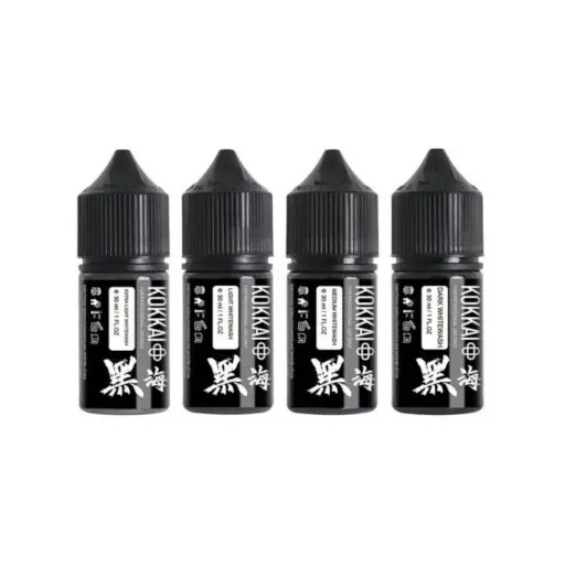 Encre Tattoo Whitewash - Kokkai Sumi Whitewash - Mélange pour le tatouage encre reach set de 4 bouteilles* 