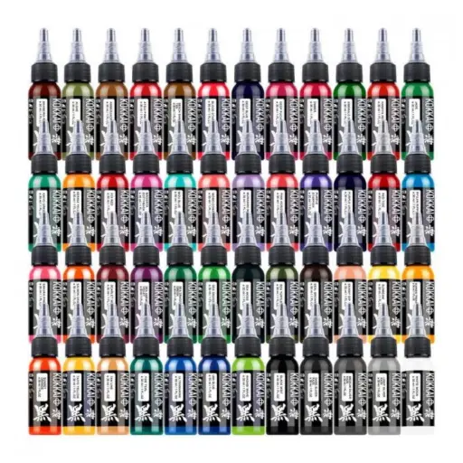 Set Encre Tattoo - Kokkai Sumi 48 Colour Set - Mélange pour le tatouage reach 48 x 30 ml* 
