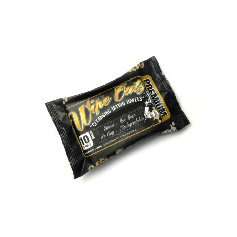 Wipe Outz Dry - Sachet de 10 serviettes sèche stérile