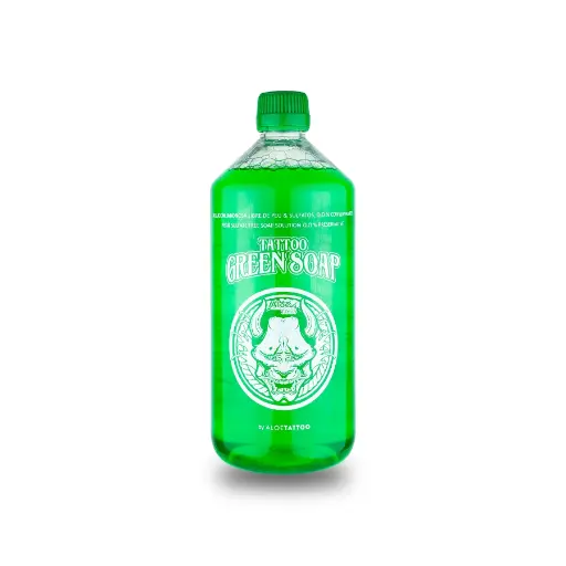 Savon Tattoo - Aloe Tattoo Green Soap - Savon vert nettoyant pour le tatouage (2 versions)*