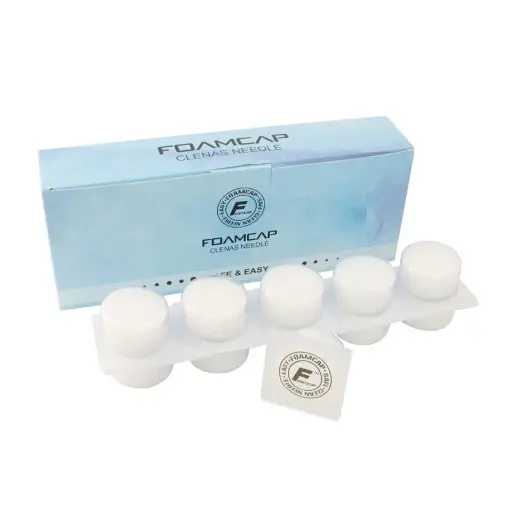 [p_capsule_foamcap-TAA001B] Accessoire Cartouche Tattoo - Foamcaps Cleans Needle - Capsules de mousse pour le nettoyage des aiguilles et cartouches de tatouage*