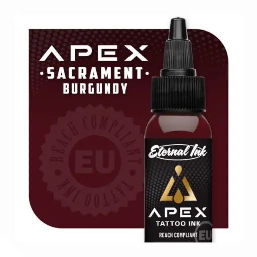 [b_eternal_apex_sacrament_burgundy-800210] Encre Tattoo Marron - Eternal Ink Apex Sacrament Burgundy - Mélange pour le tatouage encre reach 30 ml