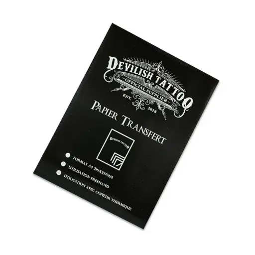 Transfert Tattoo - Devilish Tattoo - Paquet de papier A4 pour le transfert de stencil tatouage