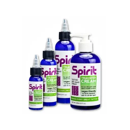 Creme De Transfert Spirit - Spirit cream blue stencil de transfert vegan pour la pose de liasse copiante