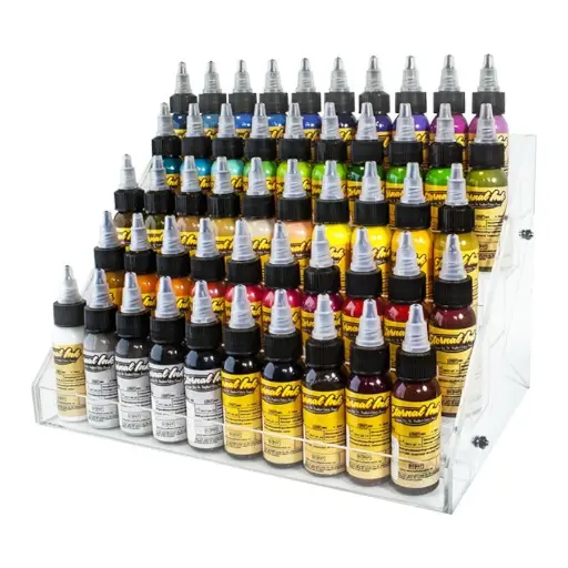 [p_presentoir_encre_grand_format-dsta13] Présentoir Encre - 5 étages en plastique pour bouteille encre de tatouage