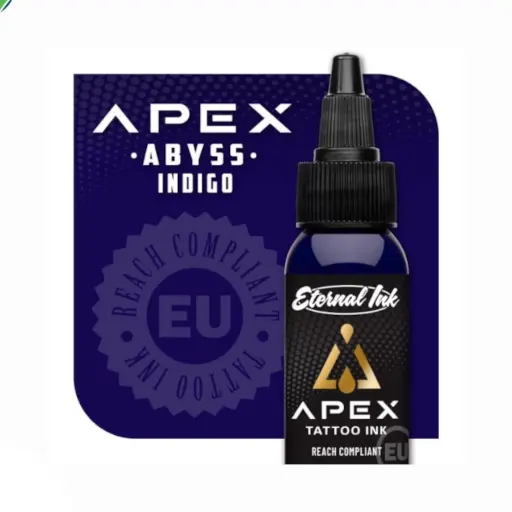 [b_eternal_apex_abyss_indigo-800206] Encre Tattoo Bleu - Eternal Ink Apex Abyss Indigo - Mélange pour le tatouage encre reach 30 ml