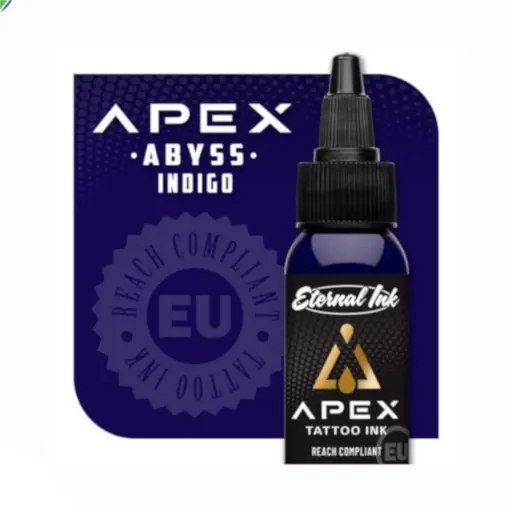 [b_eternal_apex_abyss_indigo-800206] Encre Tattoo Bleue - Eternal Ink Apex Abyss Indigo - Mélange pour le tatouage encre reach 30 ml