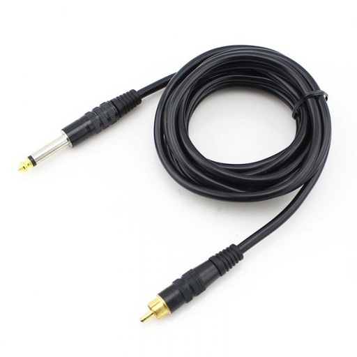 [RCA1] CABLE SILICONE RCA + JACK DROIT