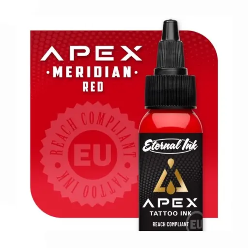[ki_encre_eternal_apex_meridian-red-ETER-MERID-RED/30] Encre Tattoo Rouge - Eternal Ink Apex Meridian Red - Mélange pour le tatouage encre reach 30 ml