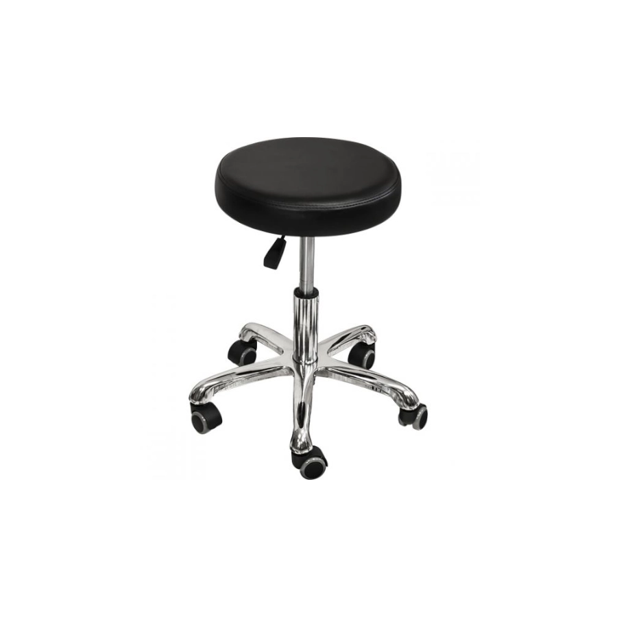 Tabouret Tattoo Assise Ronde - Tabouret sur roulette avec assise ronde pour tatoueur