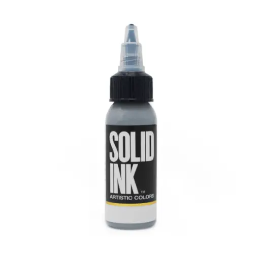 [b_NON_REACH_encre_solid_ink_silver-700134] Encre Entrainement Tattoo Gris - Solid Ink Silver - Encre artistique pour l'entrainement au tatouage NON REACH 30 ml