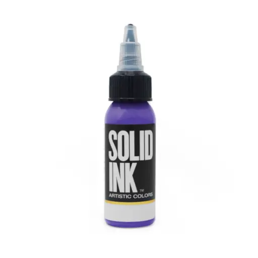 [WF61b_NON_REACH_encre_solid_ink_lavender-700118] Encre Entrainement Tattoo Violette - Solid Ink Lavender - Encre artistique pour l'entrainement au tatouage NON REACH 30 ml
