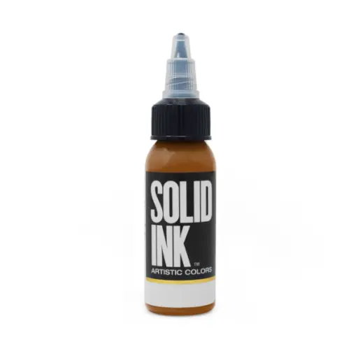 [b_NON_REACH_encre_solid_ink_dulce_de_leche-700114] Encre Entrainement Tattoo Marron - Solid Ink Dulce de Leche  - Encre artistique pour l'entrainement au tatouage NON REACH 30 ml* 