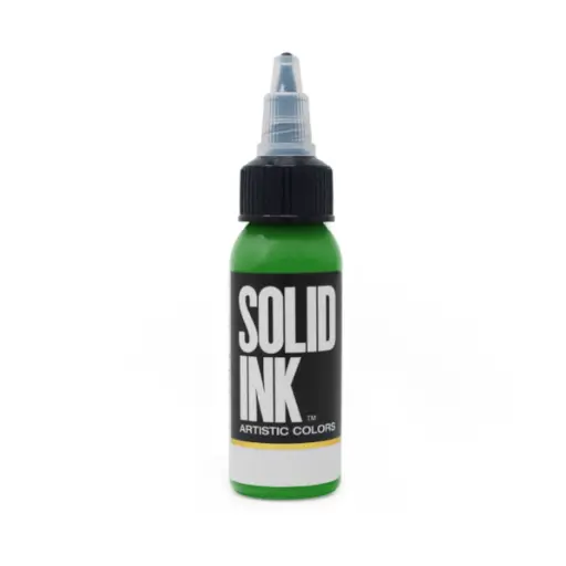 [b_NON_REACH_encre_solid_ink_light_green-700119] World famous tattoo ink encre NON REACH pour entraînement au tatouage warm honey