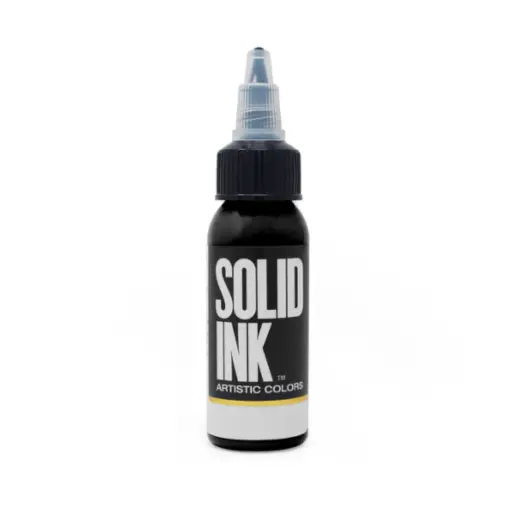[b_NON_REACH_encre_solid_ink_lining_black-700121] Encre Entrainement Tattoo Noire - Solid Ink Lining Black - Encre artistique pour l'entrainement au tatouage NON REACH 30 ml