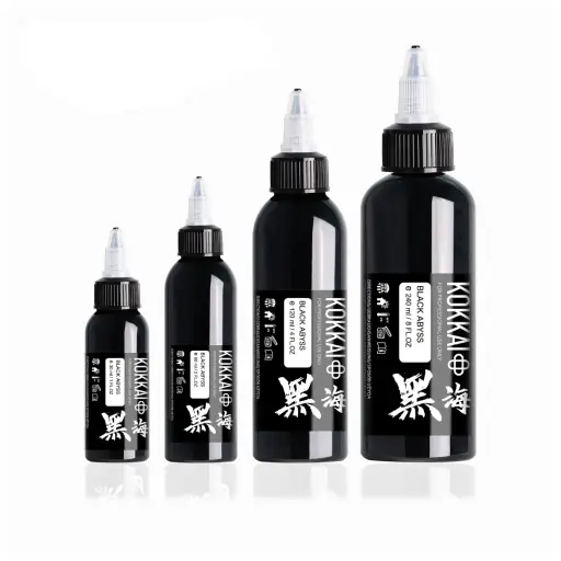 Encre Tattoo Noire - Kokkai Sumi Black Abys - Mélange pour le tatouage reach* 