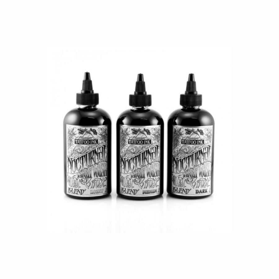 Nocturnal Ink Set West Coast Blend Grey Wash - Encre artistique pour entraînement tatouage NON REACH