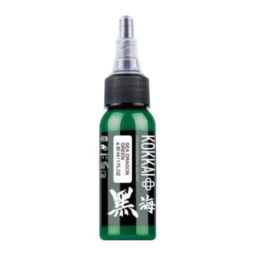 Encre Tattoo Verte - Kokkai Sumi Sea Dragon Green - Mélange pour le tatouage reach* 