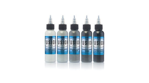 [SFI13] FUSION INK SET OPAQUE GREYWASH X 5PCS 30ML NON CONFORME REACH