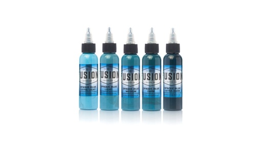 [SFI12] FUSION INK SET OPAQUE BLUE COLOR X 5PCS 30ML