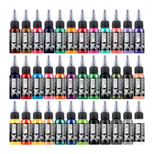 Set Encre Tattoo - Kokkai Sumi 36 Colour Set - Mélange pour le tatouage reach 36 x 30 ml* 