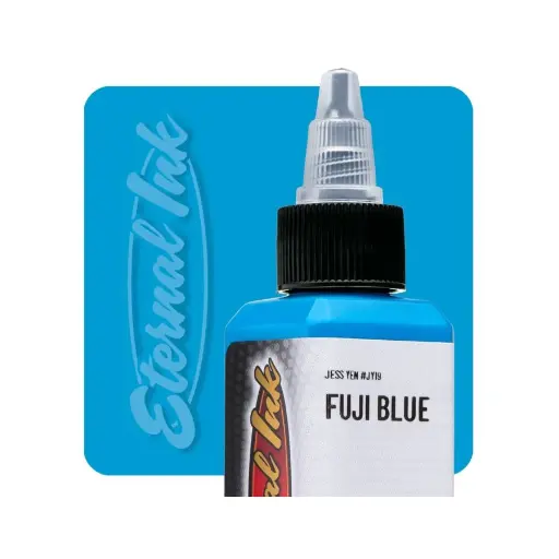 [b_encre_eternal_fuji_blue-731203] Encre Entrainement Tattoo Bleue - Eternal Ink Jess Fuji Blue - Encre artistique pour entrainement au tatouage NON REACH 60 ml*