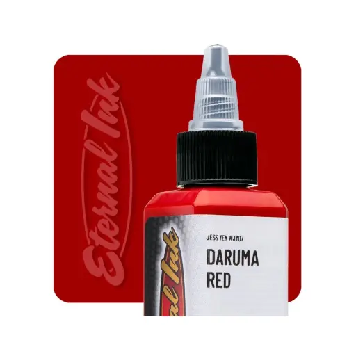 [b_encre_eternal_daruma_red-731202] Encre Entrainement Tattoo Rouge - Eternal Ink Jess Yen Daruma Red - Encre artistique pour entraînement tatouage NON REACH 60 ml*