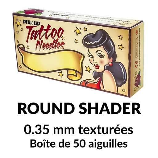 PINUP AIGUILLES TEXTUREES ROUND SHADER 0.35MM