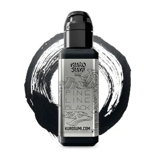 [ki_REACH_encre_kuro_fine_line_black-IMFLB1.5-S] Encre Tatouage Noire - Kuro Sumi Fine Line Black - Mélange pour le tatouage encre reach 44 ml*