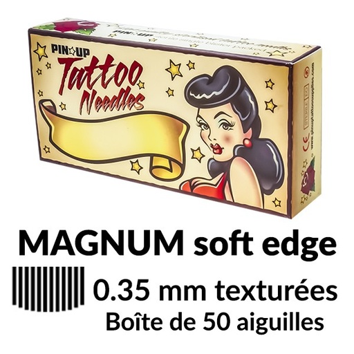 PINUP AIGUILLES TEXTUREES MAGNUM SOFT EDGE 0.35MM