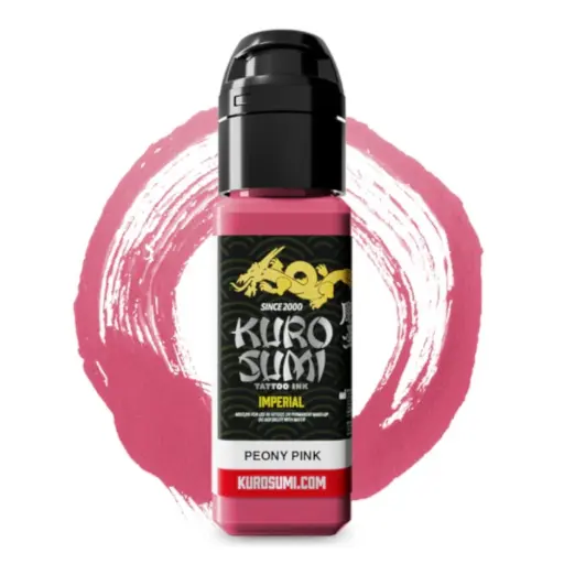 [ki_REACH_encre_kuro_sumi_peony_pink_44ml-IMPP] Encre Kuro Sumi Peony Pink - Mélange pour le tatouage encre REACH