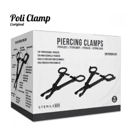 Pince Clamp Piercing - Poli Clamp Stérile - Pince pour le piercing clamp différentes formes